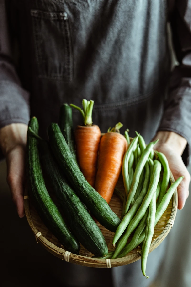 以在地小農食材入菜。 以在地小農食材入菜。