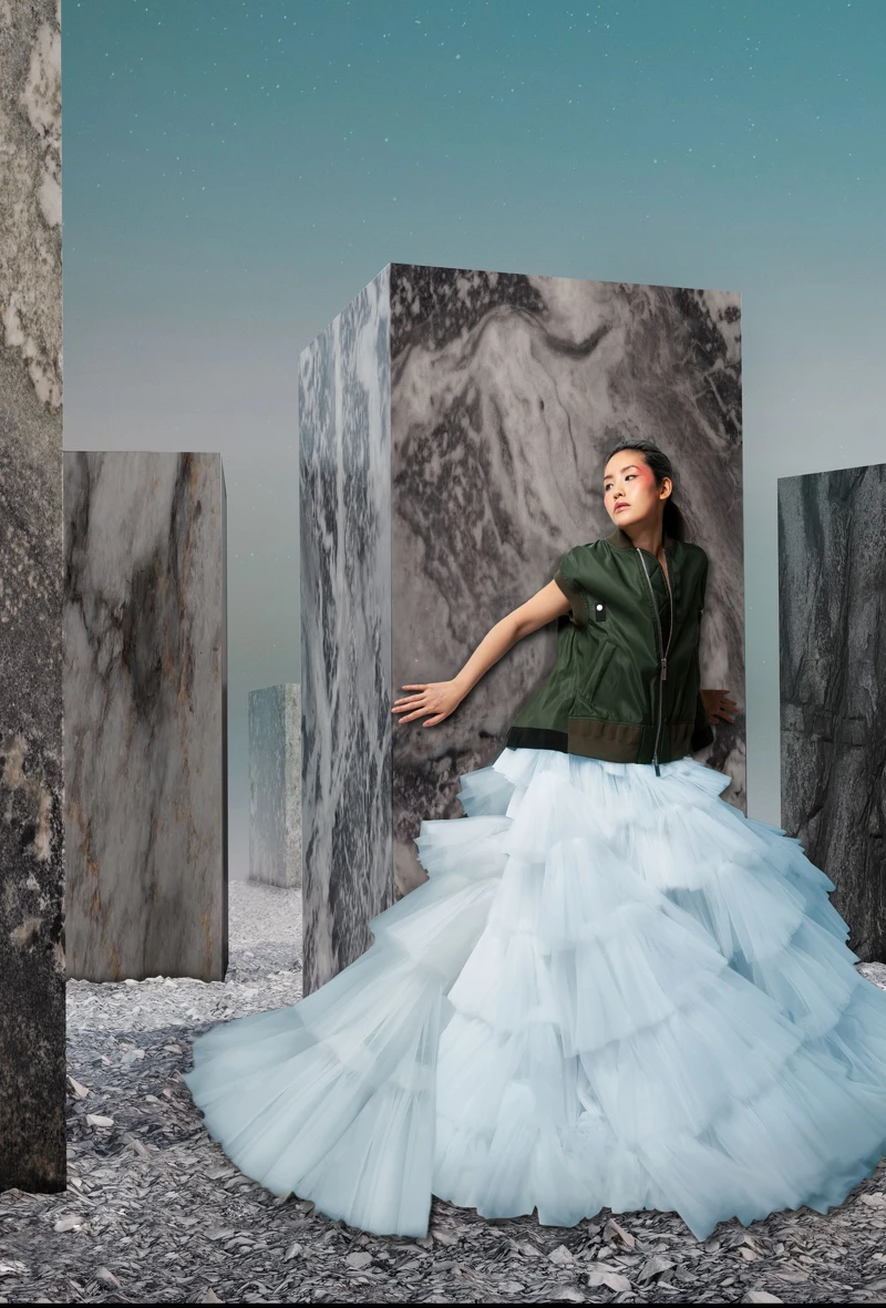 Wardrobe/ Jaket (Sacai)、Dress(Andrew Kwon) Wardrobe/ Jaket (Sacai)、Dress(Andrew Kwon)