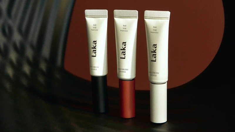 LAKA雕塑野生眉膠系列。