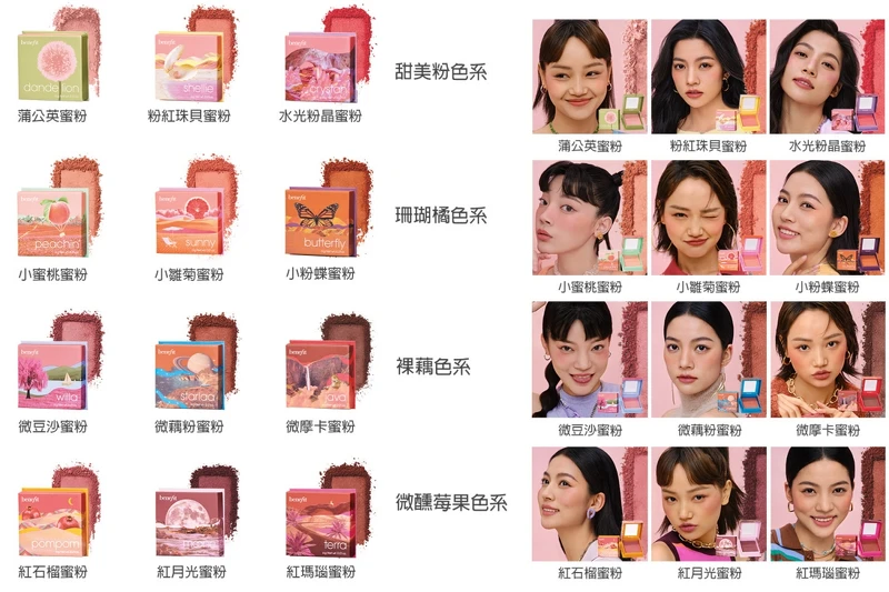 benefit夢遊仙境蜜粉盒腮紅(共12色),NT1,160 benefit夢遊仙境蜜粉盒腮紅(共12色),NT1,160