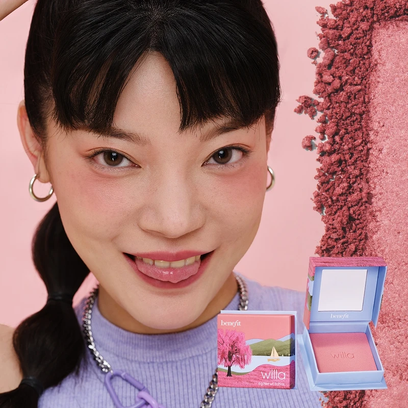 benefit夢遊仙境蜜粉盒-微豆沙。