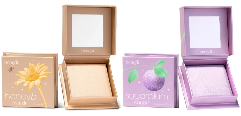 benefit夢遊仙境蜜粉盒打亮(左)蜜糖蒲公英星空蜜粉、(右)糖霜蒲公英星空蜜粉,NT1,200 benefit夢遊仙境蜜粉盒打亮(左)蜜糖蒲公英星空蜜粉、(右)糖霜蒲公英星空蜜粉,NT1,200