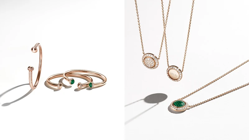 Possession系列手鐲、Possession系列鑽石項鍊。 Possession系列手鐲、Possession系列鑽石項鍊。