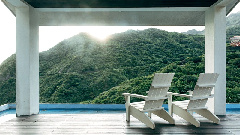 4樓露台能享受靜謐山林景色