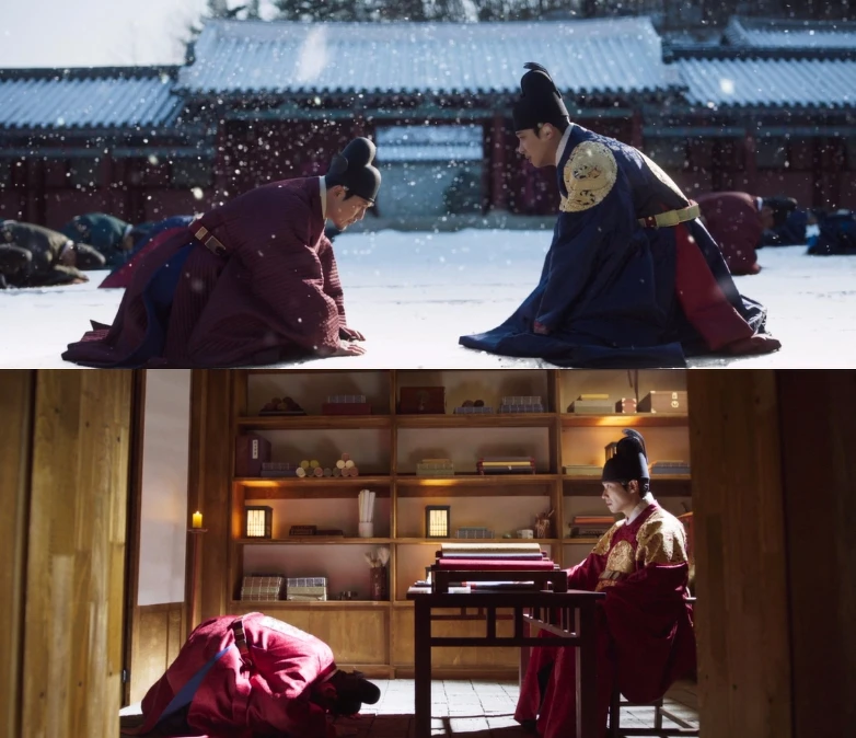 《紅丹心》下跪橋段前後呼應