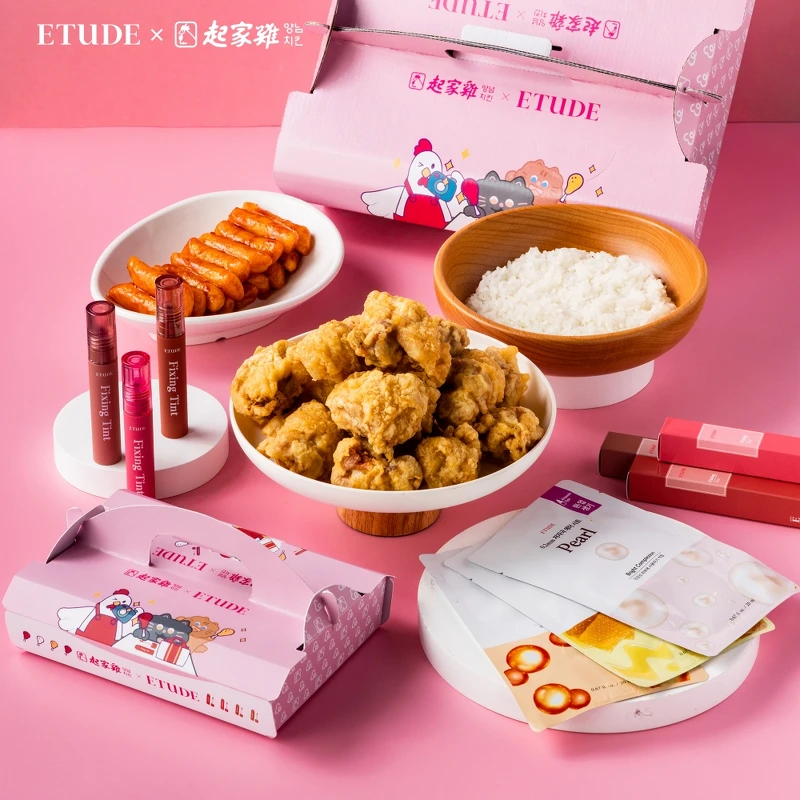 ETUDE X 起家雞聯名活動主視覺。