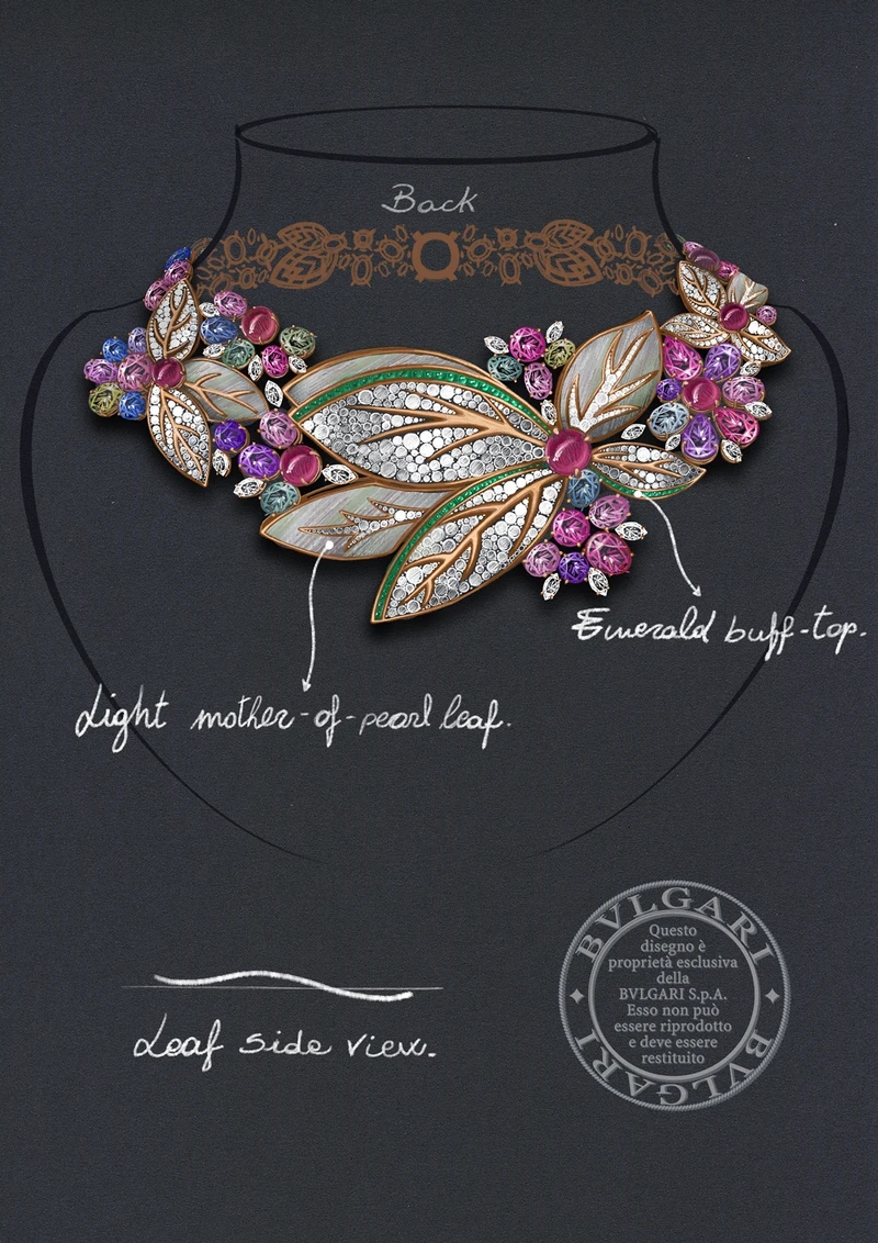 Flowers Of Eden項鍊設計草圖