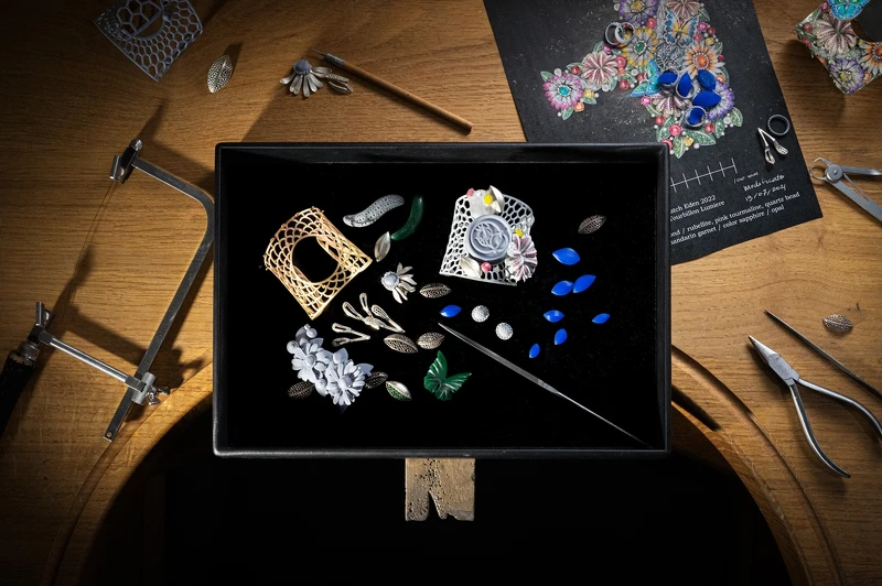 Giardino Dell’Eden Tourbillon 珠寶腕錶工藝圖