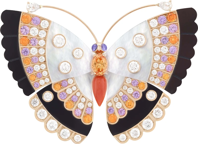 Feodora butterfly胸針。