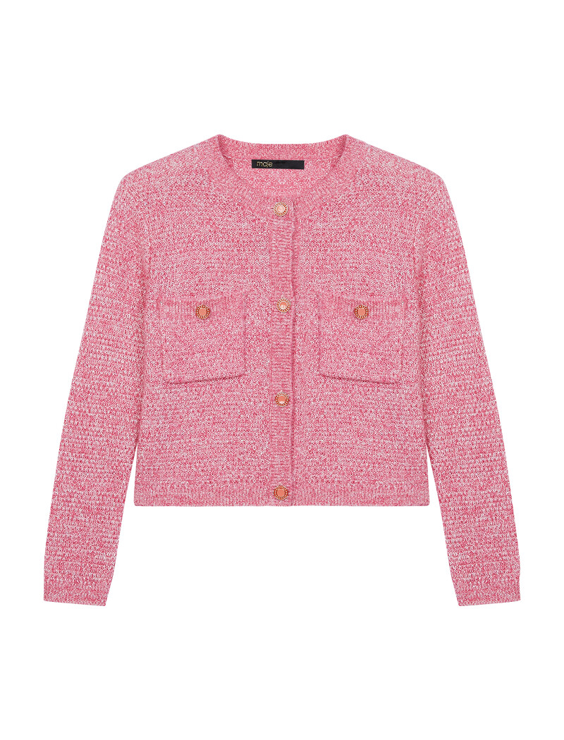 Maje 排釦開襟針織外套，NT10,900。