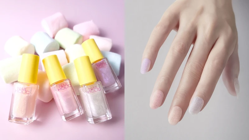NAIL HOLIC柔霧霓光指甲油形象圖。 NAIL HOLIC柔霧霓光指甲油形象圖。