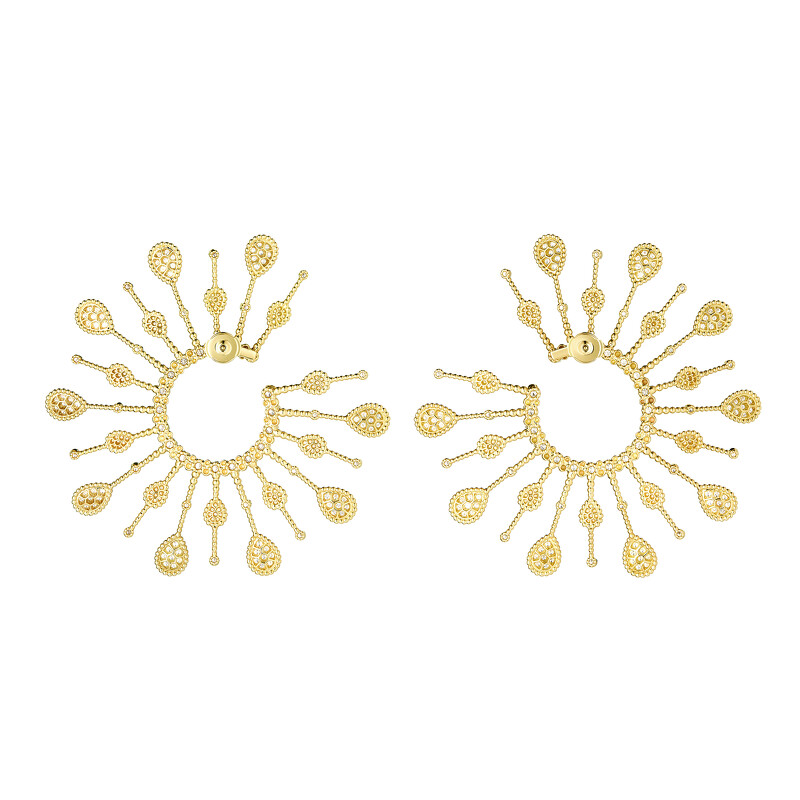 Boucheron Serpent Bohème系列 Solariè耳環 黃金750材質 鑲嵌380顆鑽石(約6.88克拉) JCO01553台幣參考價格1,170,000