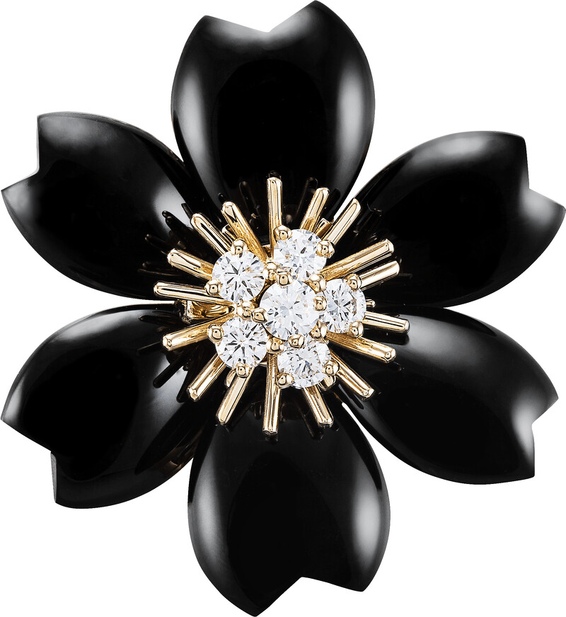 Van Cleef & Arpels_Rose de Noël吊墜胸針，小型款式