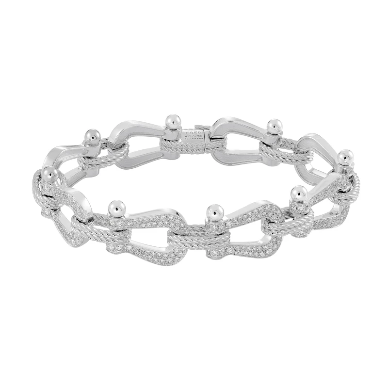 Force 10 multibuckle 高級珠寶系列 寬版鑽石手鏈 TWD 1,309,900
