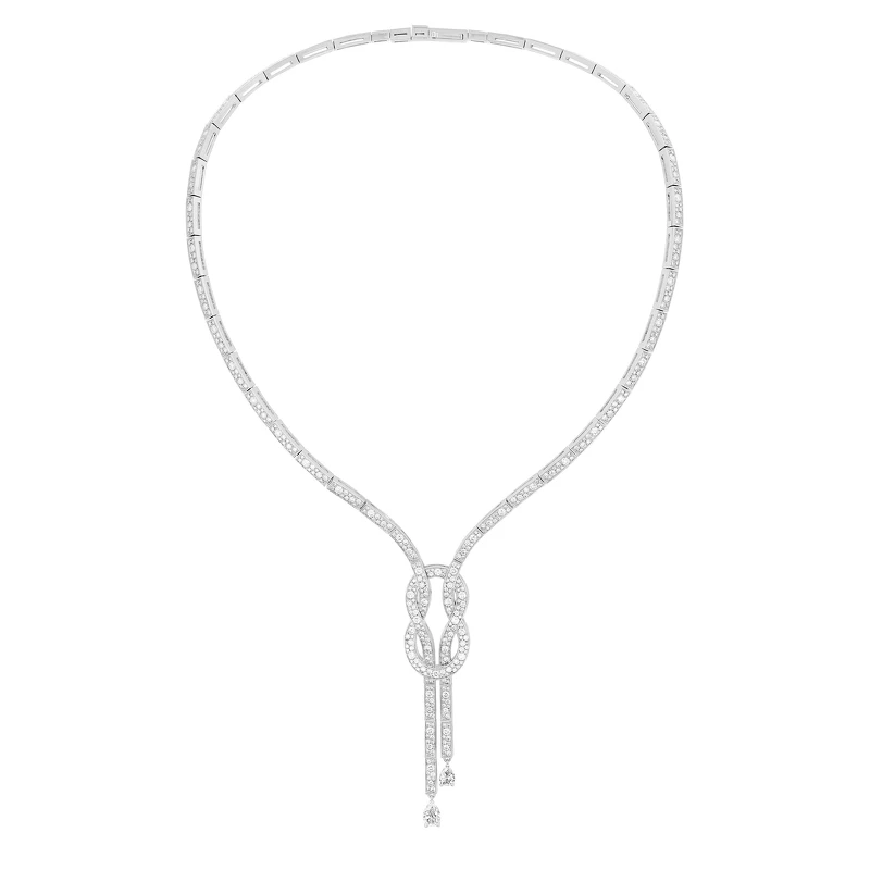 Chance Infinie Celebration 高級珠寶系列 白金鑽石垂墜項鍊 TWD 1,566,700