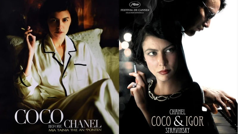 左:《時尚女王香奈兒》(Coco Before Chanel)右:《香奈兒的祕密》(Chanel Coco & Igor Stravinsky) 左:《時尚女王香奈兒》(Coco Before Chanel)右:《香奈兒的祕密》(Chanel Coco & Igor Stravinsky)