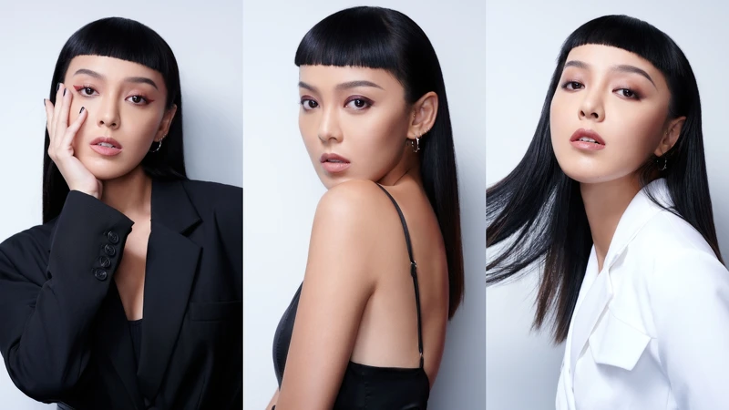 潮模李函示範三款銀座妝容。