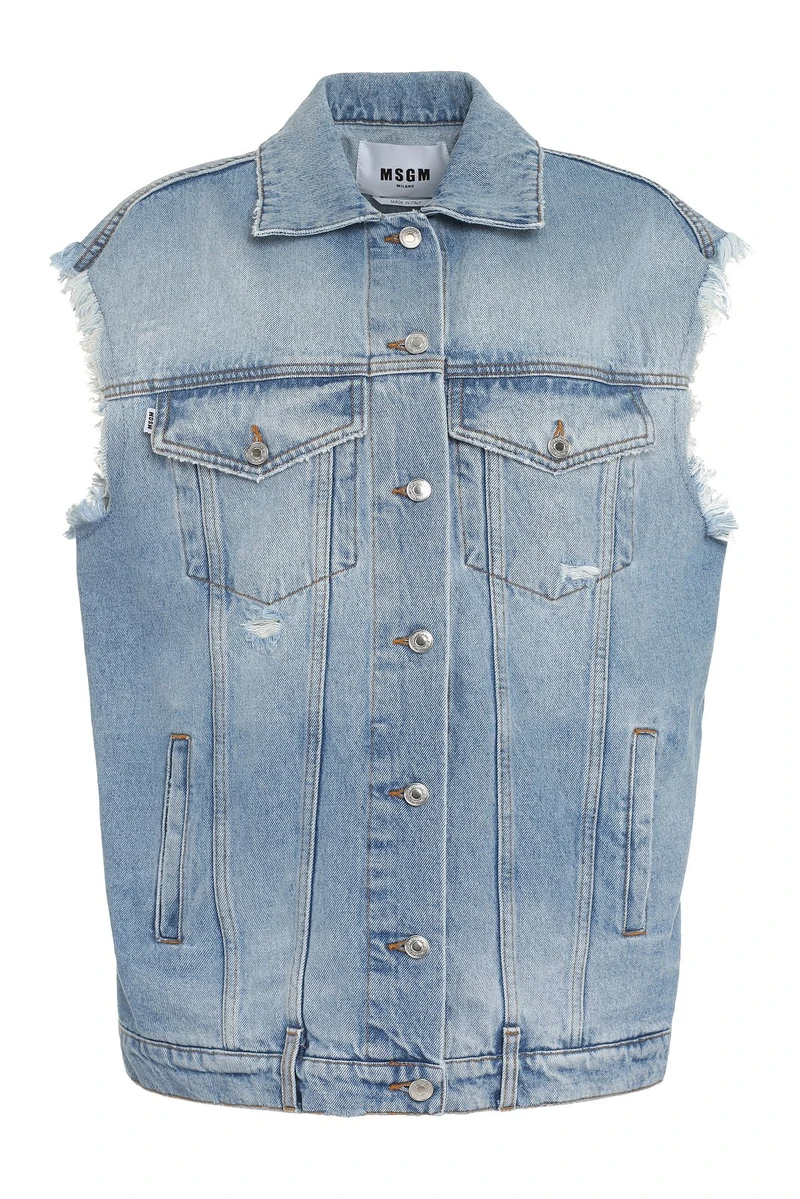 MSGM 丹寧背心，NT21,300。