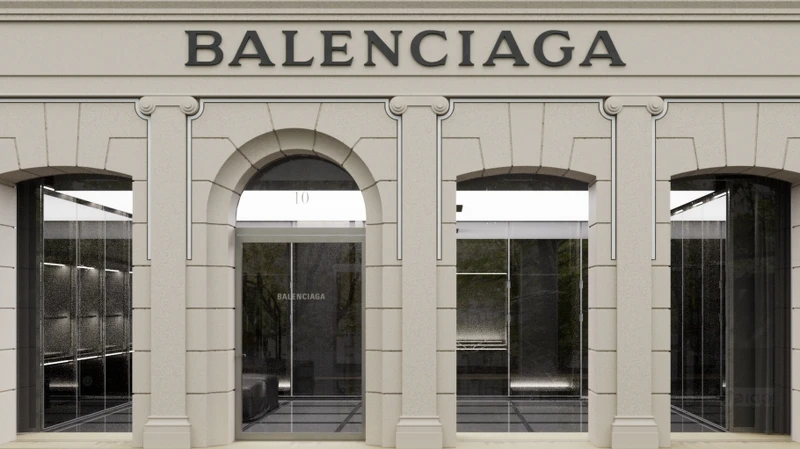 Balenciaga高級訂製精品店(巴黎喬治五世大道10號)。 Balenciaga高級訂製精品店(巴黎喬治五世大道10號)。