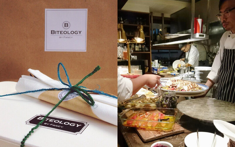 「Biteology」外帶餐盒，內有不常見的歐陸料理菜色。