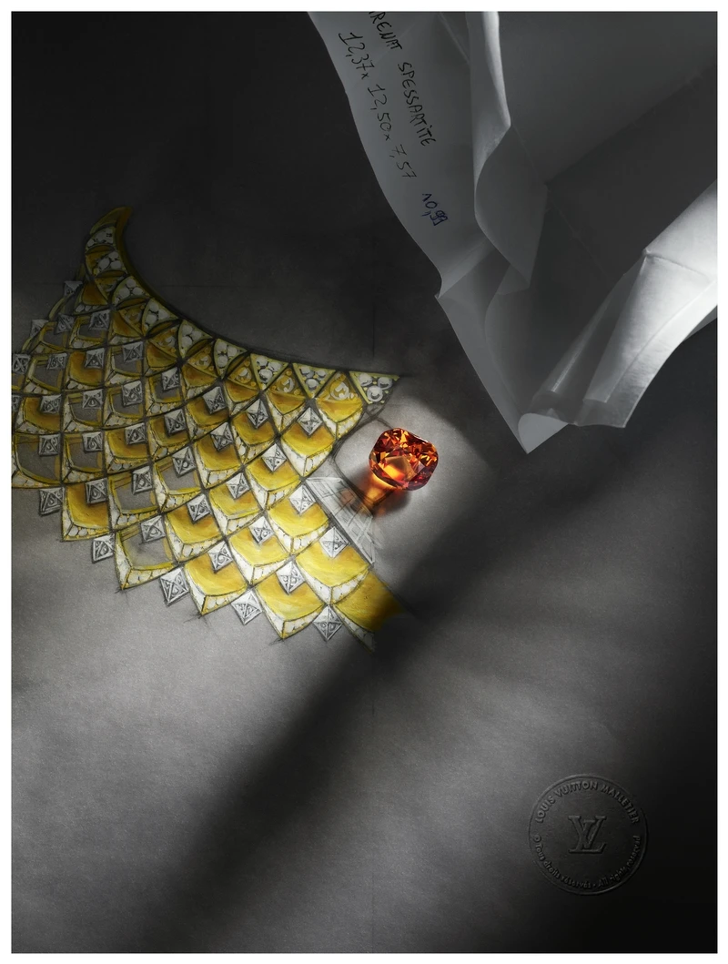 LV頂級珠寶系列《Spirit》系列工藝圖