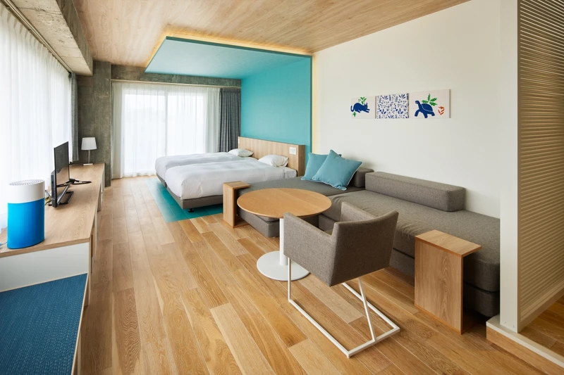 有一般套房、三人房、愛犬房、無障礙房型等。