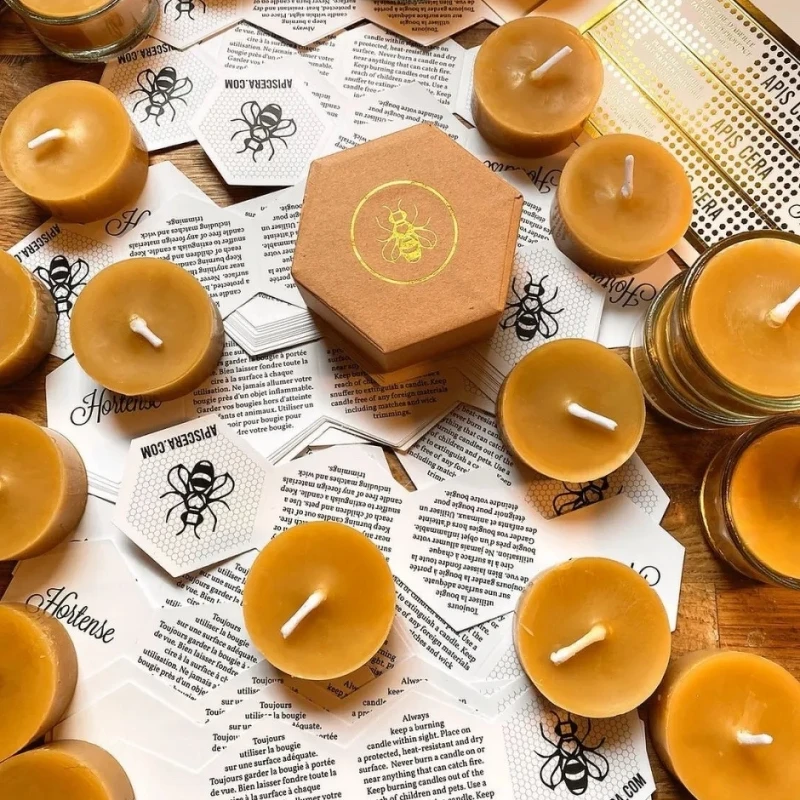 Apis Cera蜂蠟蠟燭。 Apis Cera蜂蠟蠟燭。