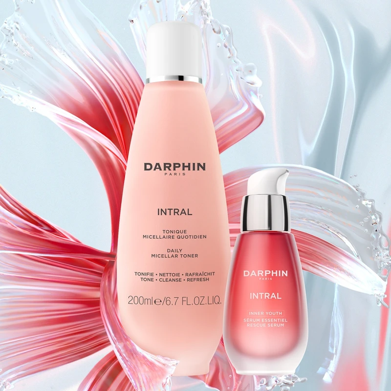 DARPHIN全效舒緩淨膚水，淨透穩膚粉保濕。