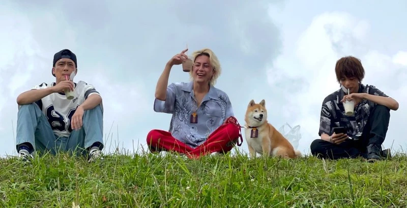 《難破MG5》左起 森本慎太郎 間宮祥太朗 豆三郎 神尾楓珠©Fuji TV 