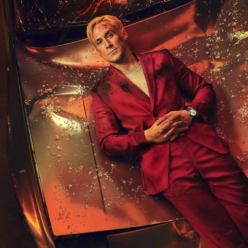 品牌大使Ryan Gosling配戴TAG Heuer Carrera三針日期腕錶形象圖