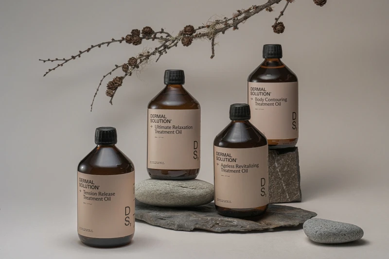 盎然Revive spa身體課程搭配使用Dermalogica德卡的身體調理油。