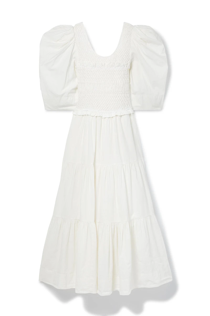 SEA 白色連身洋裝，價格店洽。