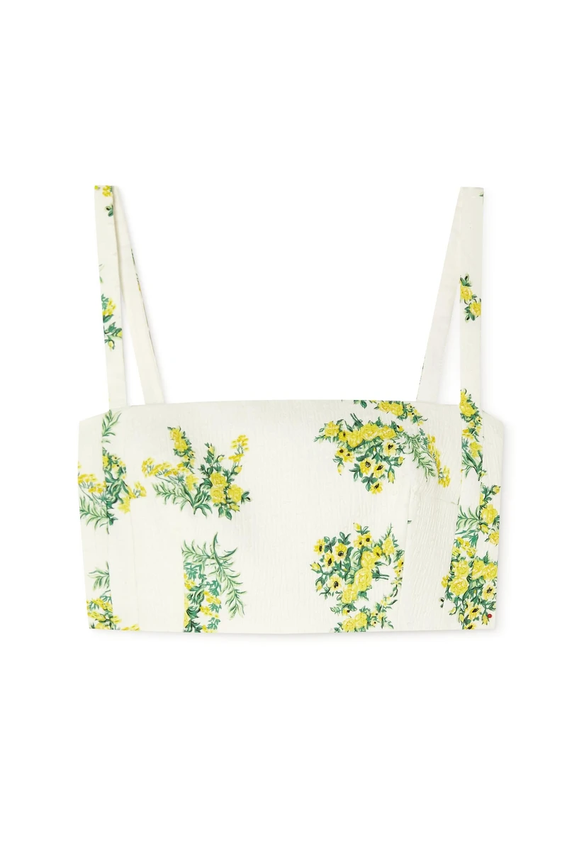 EMILIA WICKSTEAD 綠色印花背心，價格店洽。