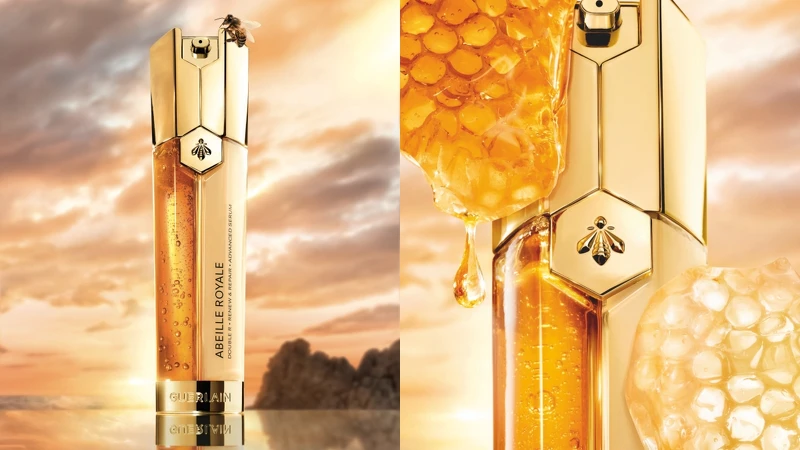 嬌蘭皇家蜂王乳雙導精華情境圖。 嬌蘭皇家蜂王乳雙導精華情境圖。