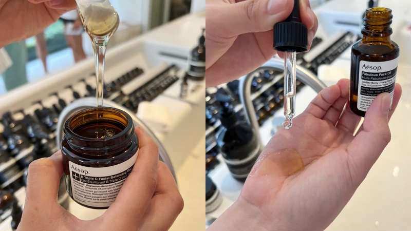 Aesop肌膚調理凝露可搭配大馬士革玫瑰精露使用。