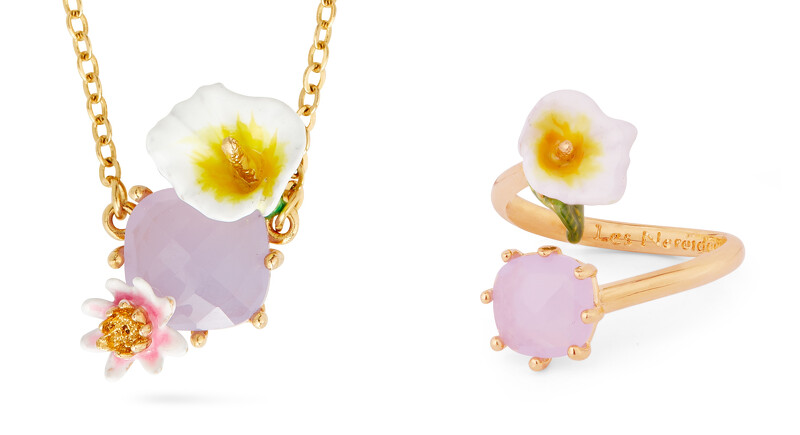 Les N&eacute;r&eacute;ides清新海芋主題項鍊，建議售價新台幣3,900元。