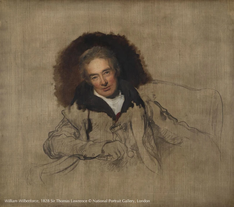 〈威廉.威伯福斯〉,湯馬斯.勞倫斯爵士於1828創作。 〈威廉.威伯福斯〉,湯馬斯.勞倫斯爵士於1828創作。