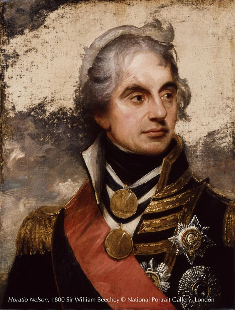 〈何瑞修.納爾遜〉,威廉.比奇爵士於1800創作。 〈何瑞修.納爾遜〉,威廉.比奇爵士於1800創作。