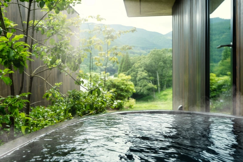 溫泉小屋客房「離」。 溫泉小屋客房「離」。