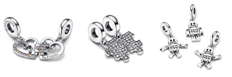 心形拼圖友誼雙吊飾NT2,480、璀璨拼圖吊飾NT1,880、機器人好友吊飾NT2,080 心形拼圖友誼雙吊飾NT2,480、璀璨拼圖吊飾NT1,880、機器人好友吊飾NT2,080