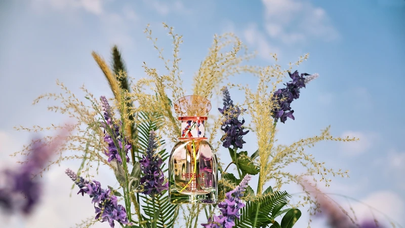 L’OCCITANE歐舒丹原野快樂鼠尾草淡香水情境照。