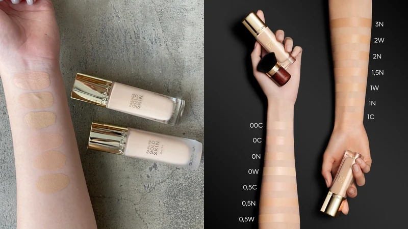 兩款粉底皆有冷、中、暖三色調14色選。