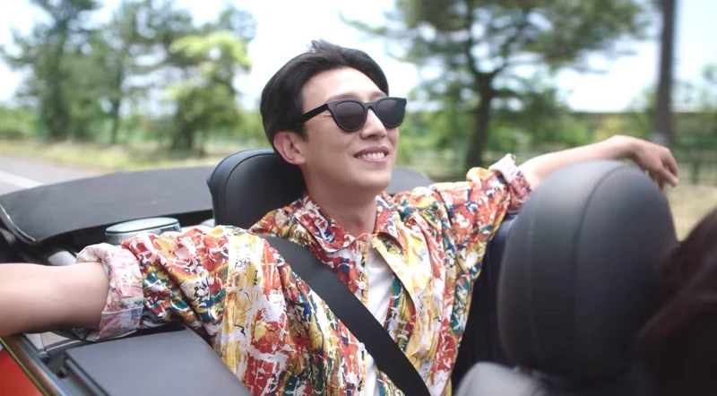 鄭明錫律師開心感受自然風景