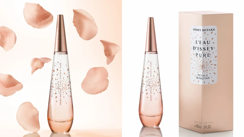 三宅一生Issey Miyake 2019年推出一生之水綻放淡香水L'eau D’issey Pure Pétale de Nectar。