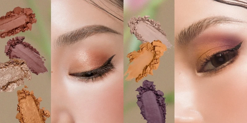 FreshO2 X珍藏故宮郎世寧系列冬雀靈動眼彩盤不同眼妝示範。 FreshO2 X珍藏故宮郎世寧系列冬雀靈動眼彩盤不同眼妝示範。