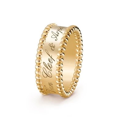 VCA 梵克雅寶 Perlée 品牌標誌戒指 黃K金 $74,000