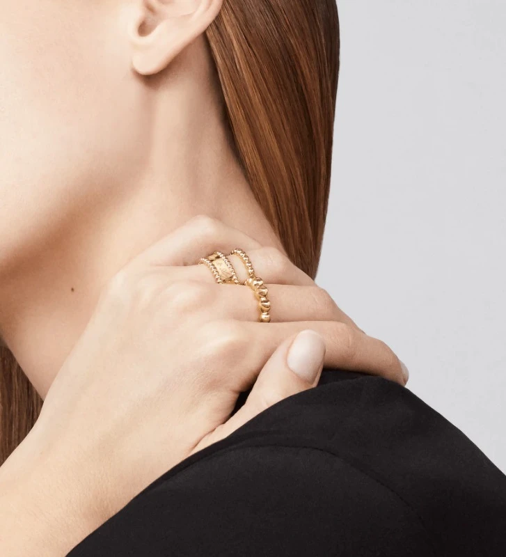 Van Cleef & Arpels梵克雅寶Perlée系列18K黃金戒指