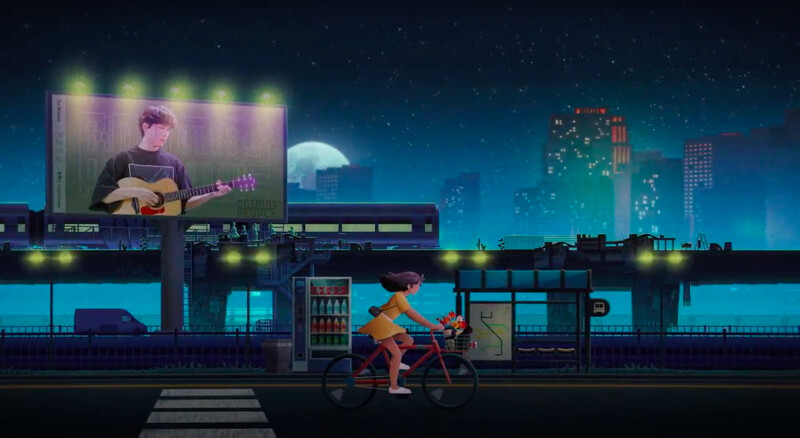 〈無所事事〉MV畫面交織著和宇宙人相關的各種元素。