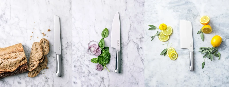 左:麵包刀(19cm),15點+NT349(市價NT1,980),全台限量4,800把。/ 中:主廚刀(19cm),15點+NT499(市價NT2,180),全台限量18,000把。/ 右:中式菜刀(17cm),15點+NT639(市價NT2,380),全台限量17,000把。 左:麵包刀(19cm),15點+NT349(市價NT1,980),全台限量4,800把。/ 中:主廚刀(19cm),15點+NT499(市價NT2,180),全台限量18,000把。/ 右:中式菜刀(17cm),15點+NT639(市價NT2,380),全台限量17,000把。