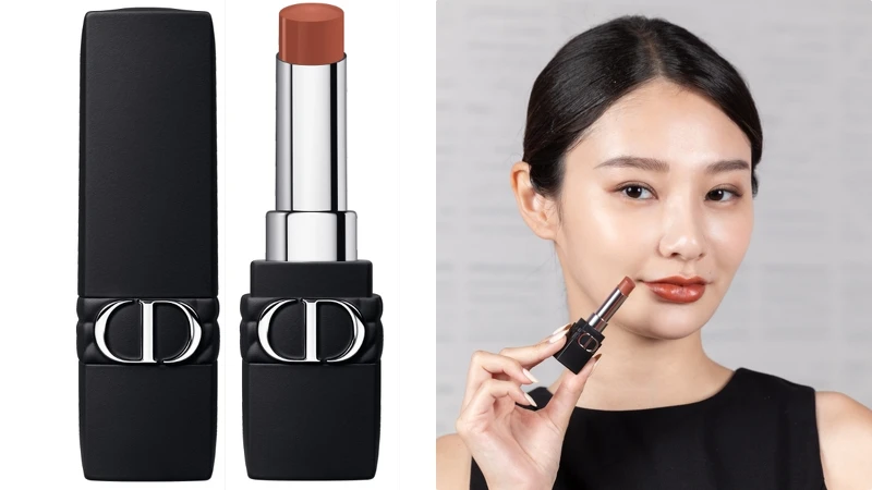 DIOR 迪奧超完美持久唇膏#518榛果奶咖實擦。 DIOR 迪奧超完美持久唇膏#518榛果奶咖實擦。